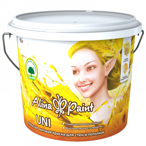 Краска латексная ALINA PAINT Uni, 3 кг, цена - купить в интернет-магазине